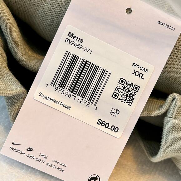 NIKE Club Fleece Oversized French Terry Crew Casual Athleisure NWT Men's XXL - Picture 8 of 11